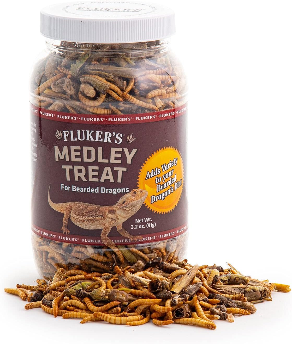 711gBRZ8oJS._AC_SL1500_ Fluker's Bearded Dragon Medley Treat Food, 3.2-Ounce (72023) - Image 1