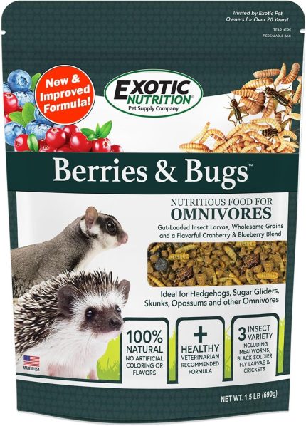 Berries & Bugs 1.5 lb – High Protein Hedgehog & Small Pet Food