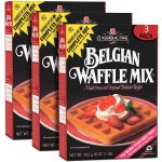 Classique Fare Belgian Waffle Mix – Light & Crisp, Makes Waffles, Pancakes, 16 Oz (Pack of 3)